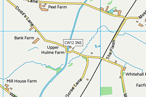 CW12 3NS map - OS VectorMap District (Ordnance Survey) CW12 3NS map - OS VectorMap District (Ordnance Survey)