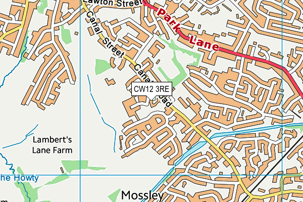 CW12 3RE map - OS VectorMap District (Ordnance Survey) CW12 3RE map - OS VectorMap District (Ordnance Survey)