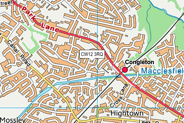 CW12 3RQ map - OS VectorMap District (Ordnance Survey) CW12 3RQ map - OS VectorMap District (Ordnance Survey)