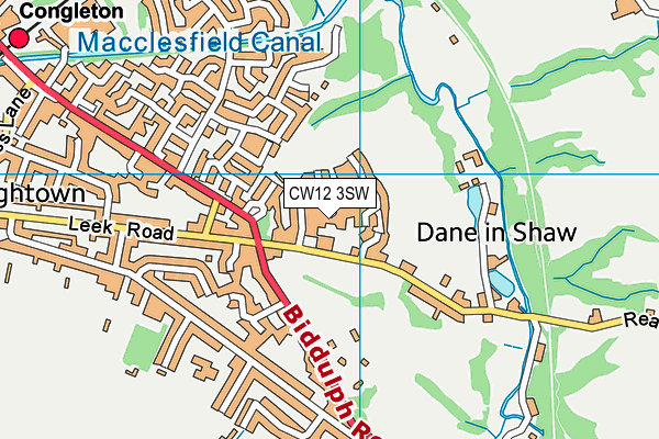 CW12 3SW map - OS VectorMap District (Ordnance Survey) CW12 3SW map - OS VectorMap District (Ordnance Survey)