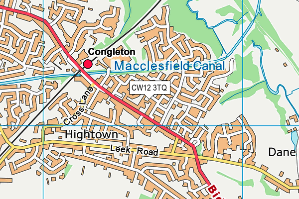 CW12 3TQ map - OS VectorMap District (Ordnance Survey) CW12 3TQ map - OS VectorMap District (Ordnance Survey)