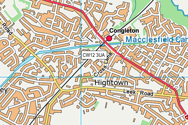 CW12 3UA map - OS VectorMap District (Ordnance Survey) CW12 3UA map - OS VectorMap District (Ordnance Survey)