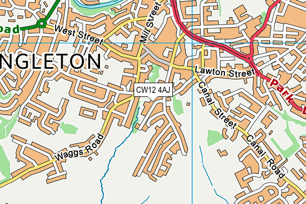 CW12 4AJ map - OS VectorMap District (Ordnance Survey) CW12 4AJ map - OS VectorMap District (Ordnance Survey)