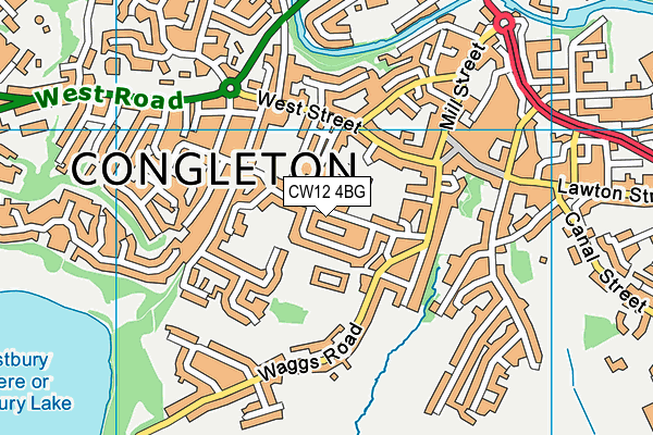 CW12 4BG map - OS VectorMap District (Ordnance Survey) CW12 4BG map - OS VectorMap District (Ordnance Survey)