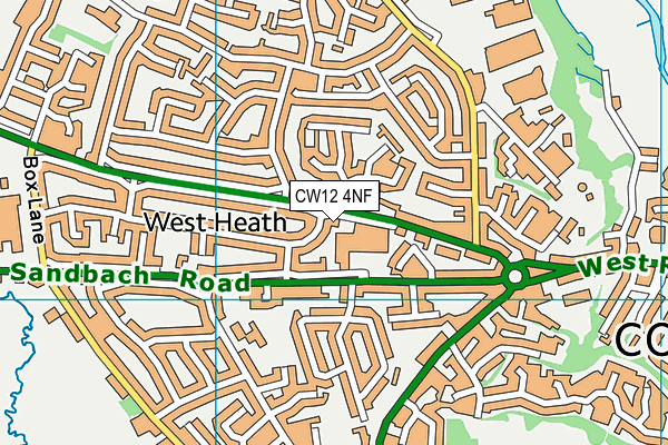 CW12 4NF map - OS VectorMap District (Ordnance Survey) CW12 4NF map - OS VectorMap District (Ordnance Survey)
