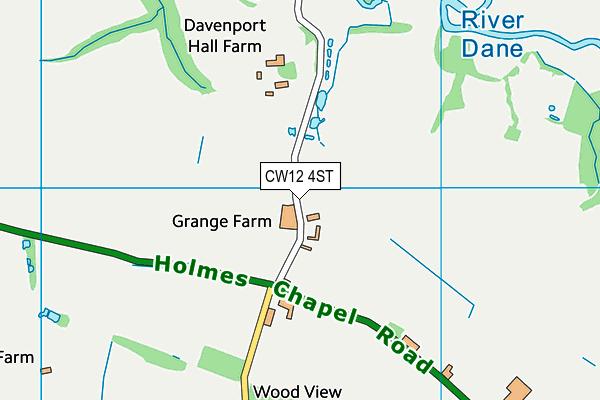 CW12 4ST map - OS VectorMap District (Ordnance Survey) CW12 4ST map - OS VectorMap District (Ordnance Survey)