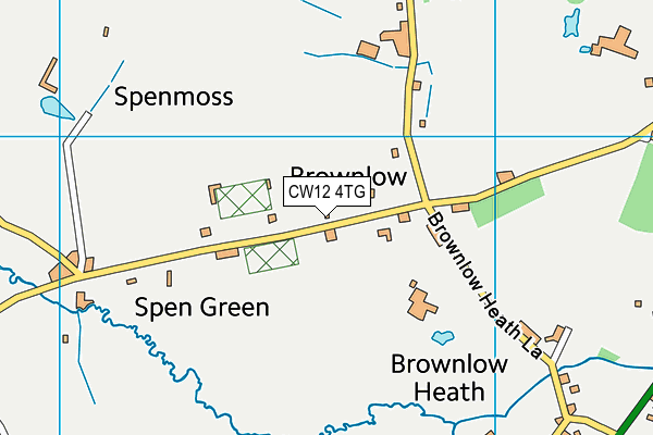 CW12 4TG map - OS VectorMap District (Ordnance Survey) CW12 4TG map - OS VectorMap District (Ordnance Survey)