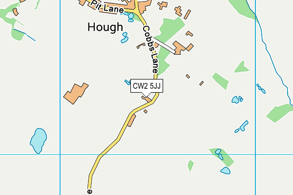 CW2 5JJ map - OS VectorMap District (Ordnance Survey) CW2 5JJ map - OS VectorMap District (Ordnance Survey)