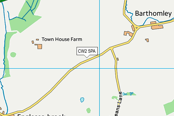 CW2 5PA map - OS VectorMap District (Ordnance Survey)