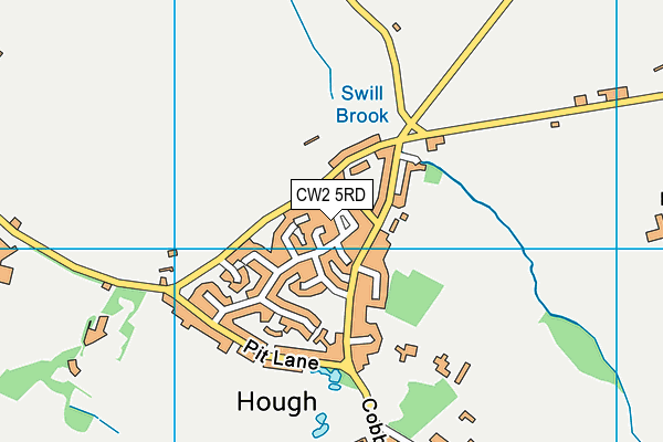 CW2 5RD map - OS VectorMap District (Ordnance Survey) CW2 5RD map - OS VectorMap District (Ordnance Survey)