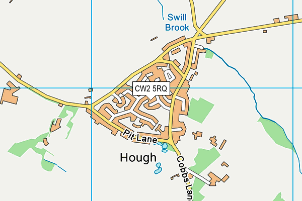 CW2 5RQ map - OS VectorMap District (Ordnance Survey) CW2 5RQ map - OS VectorMap District (Ordnance Survey)