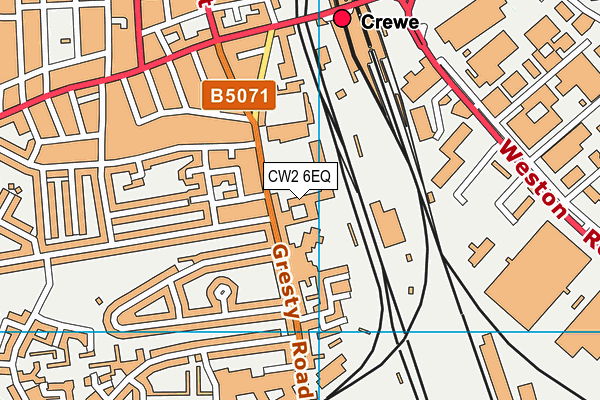 CW2 6EQ map - OS VectorMap District (Ordnance Survey) CW2 6EQ map - OS VectorMap District (Ordnance Survey)