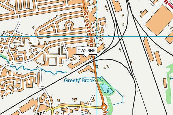 CW2 6HP map - OS VectorMap District (Ordnance Survey) CW2 6HP map - OS VectorMap District (Ordnance Survey)