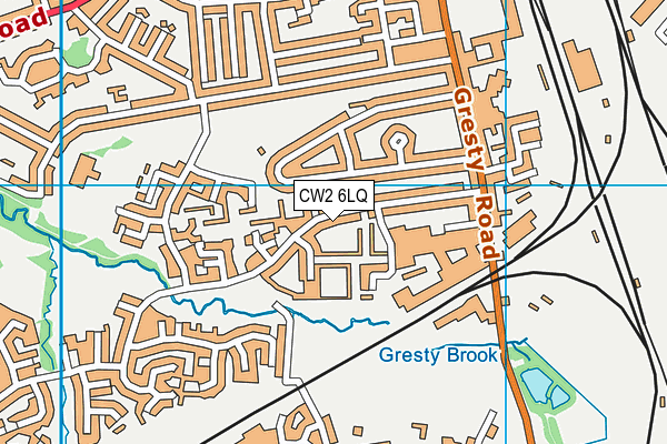 CW2 6LQ map - OS VectorMap District (Ordnance Survey)