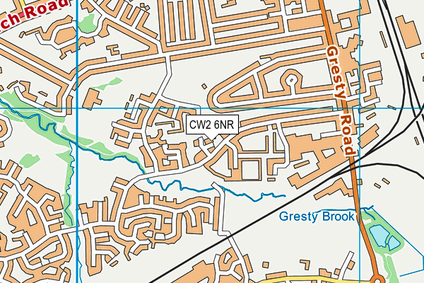 CW2 6NR map - OS VectorMap District (Ordnance Survey) CW2 6NR map - OS VectorMap District (Ordnance Survey)