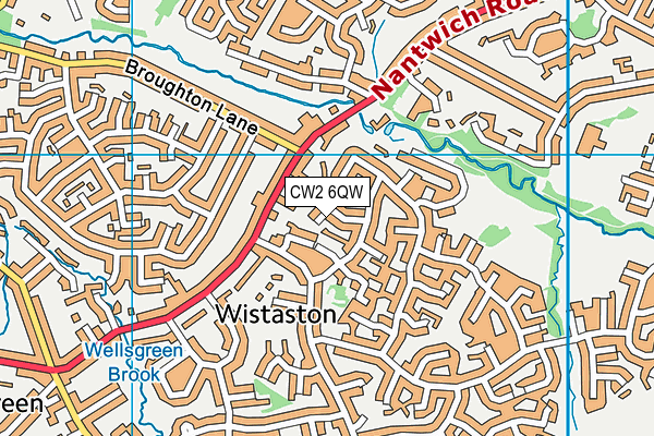 CW2 6QW map - OS VectorMap District (Ordnance Survey) CW2 6QW map - OS VectorMap District (Ordnance Survey)