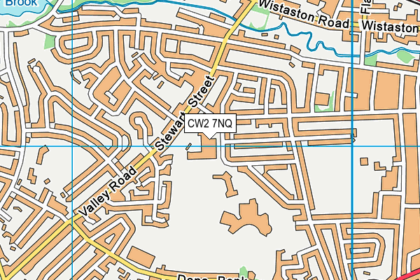 CW2 7NQ map - OS VectorMap District (Ordnance Survey) CW2 7NQ map - OS VectorMap District (Ordnance Survey)