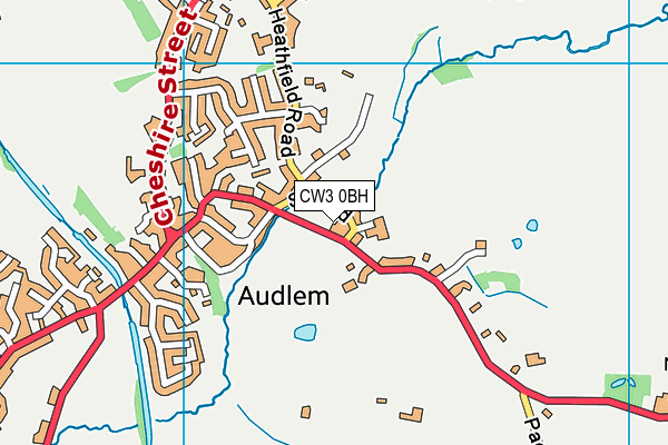 CW3 0BH map - OS VectorMap District (Ordnance Survey) CW3 0BH map - OS VectorMap District (Ordnance Survey)