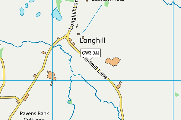 CW3 0JJ map - OS VectorMap District (Ordnance Survey) CW3 0JJ map - OS VectorMap District (Ordnance Survey)