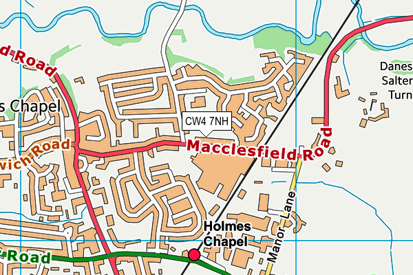 CW4 7NH map - OS VectorMap District (Ordnance Survey) CW4 7NH map - OS VectorMap District (Ordnance Survey)