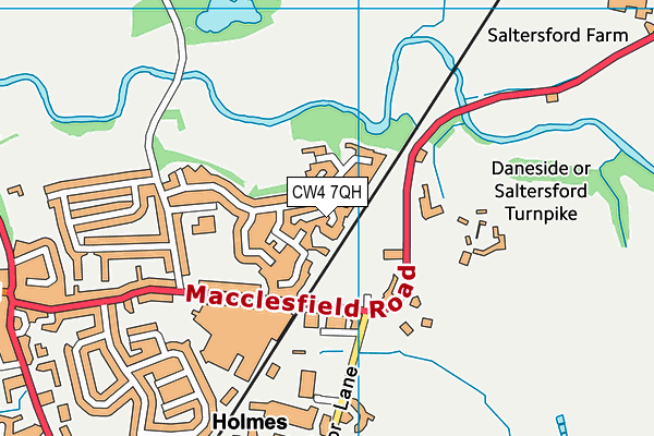 CW4 7QH map - OS VectorMap District (Ordnance Survey) CW4 7QH map - OS VectorMap District (Ordnance Survey)