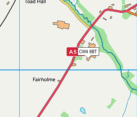 CW4 8BT map - OS VectorMap District (Ordnance Survey) CW4 8BT map - OS VectorMap District (Ordnance Survey)