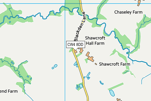 CW4 8DD map - OS VectorMap District (Ordnance Survey)