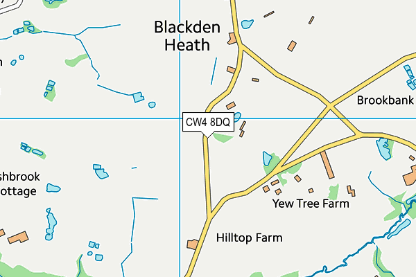 CW4 8DQ map - OS VectorMap District (Ordnance Survey) CW4 8DQ map - OS VectorMap District (Ordnance Survey)