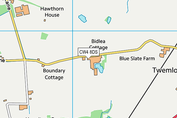 CW4 8DS map - OS VectorMap District (Ordnance Survey)
