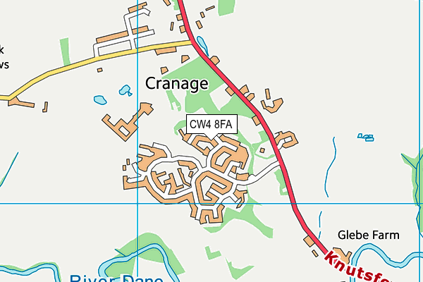 CW4 8FA map - OS VectorMap District (Ordnance Survey)