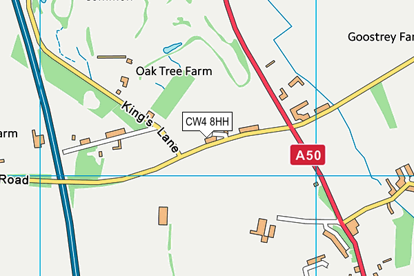 CW4 8HH map - OS VectorMap District (Ordnance Survey) CW4 8HH map - OS VectorMap District (Ordnance Survey)