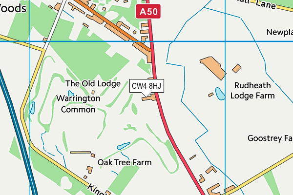 CW4 8HJ map - OS VectorMap District (Ordnance Survey) CW4 8HJ map - OS VectorMap District (Ordnance Survey)