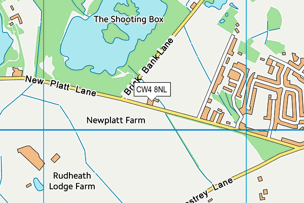 CW4 8NL map - OS VectorMap District (Ordnance Survey) CW4 8NL map - OS VectorMap District (Ordnance Survey)