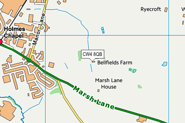 CW4 8QB map - OS VectorMap District (Ordnance Survey) CW4 8QB map - OS VectorMap District (Ordnance Survey)