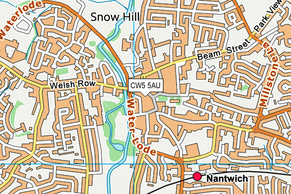 CW5 5AU map - OS VectorMap District (Ordnance Survey) CW5 5AU map - OS VectorMap District (Ordnance Survey)