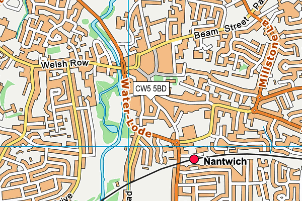 CW5 5BD map - OS VectorMap District (Ordnance Survey) CW5 5BD map - OS VectorMap District (Ordnance Survey)