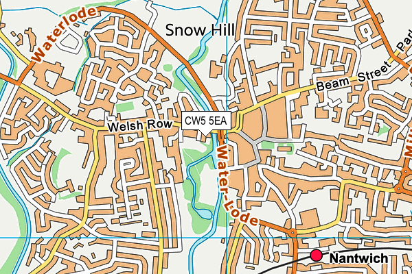 CW5 5EA map - OS VectorMap District (Ordnance Survey) CW5 5EA map - OS VectorMap District (Ordnance Survey)