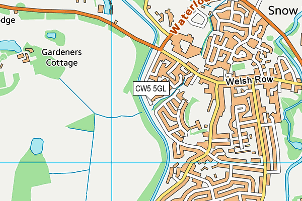 CW5 5GL map - OS VectorMap District (Ordnance Survey) CW5 5GL map - OS VectorMap District (Ordnance Survey)
