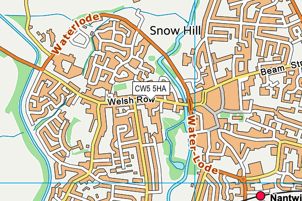 CW5 5HA map - OS VectorMap District (Ordnance Survey) CW5 5HA map - OS VectorMap District (Ordnance Survey)