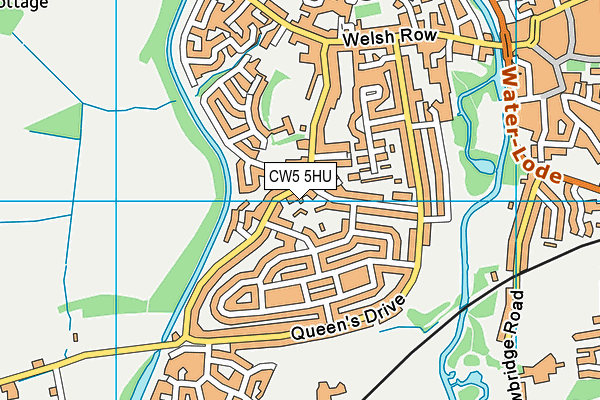 CW5 5HU map - OS VectorMap District (Ordnance Survey) CW5 5HU map - OS VectorMap District (Ordnance Survey)