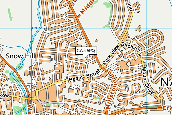 CW5 5PQ map - OS VectorMap District (Ordnance Survey) CW5 5PQ map - OS VectorMap District (Ordnance Survey)