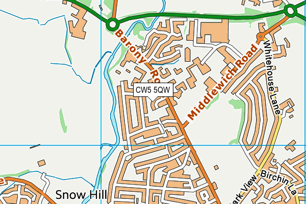 CW5 5QW map - OS VectorMap District (Ordnance Survey) CW5 5QW map - OS VectorMap District (Ordnance Survey)