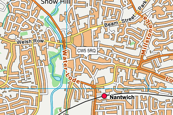 CW5 5RQ map - OS VectorMap District (Ordnance Survey) CW5 5RQ map - OS VectorMap District (Ordnance Survey)