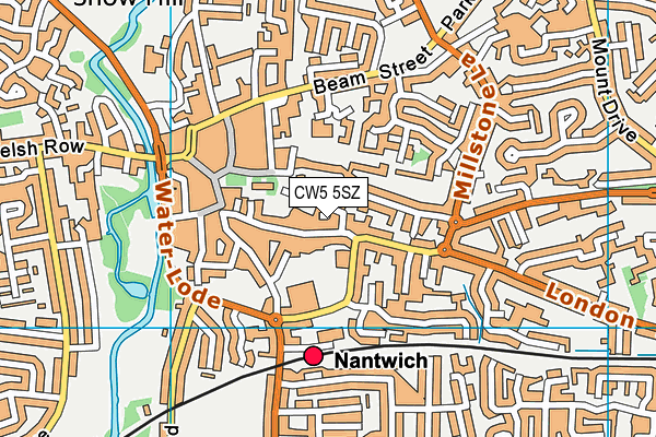 CW5 5SZ map - OS VectorMap District (Ordnance Survey) CW5 5SZ map - OS VectorMap District (Ordnance Survey)