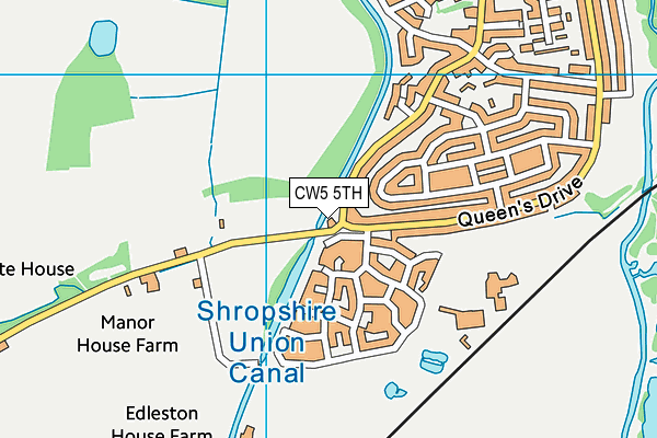 CW5 5TH map - OS VectorMap District (Ordnance Survey) CW5 5TH map - OS VectorMap District (Ordnance Survey)