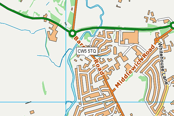 CW5 5TQ map - OS VectorMap District (Ordnance Survey) CW5 5TQ map - OS VectorMap District (Ordnance Survey)