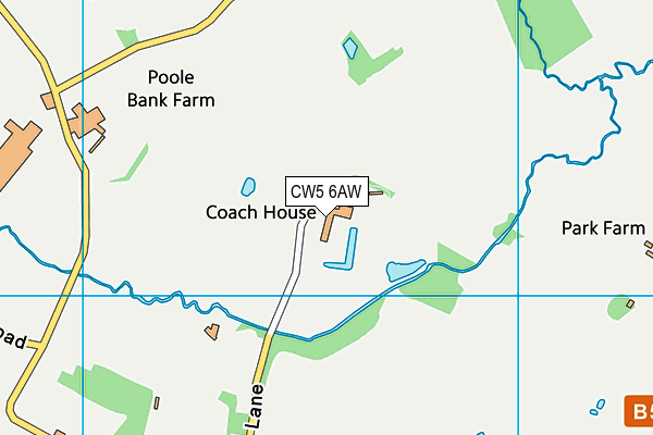 CW5 6AW map - OS VectorMap District (Ordnance Survey) CW5 6AW map - OS VectorMap District (Ordnance Survey)
