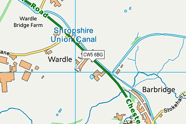 CW5 6BG map - OS VectorMap District (Ordnance Survey) CW5 6BG map - OS VectorMap District (Ordnance Survey)