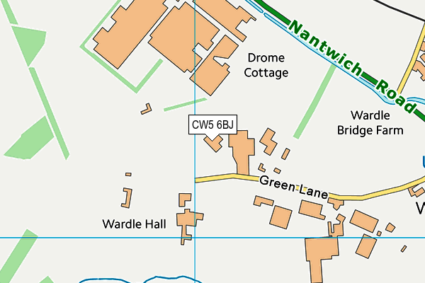 CW5 6BJ map - OS VectorMap District (Ordnance Survey) CW5 6BJ map - OS VectorMap District (Ordnance Survey)