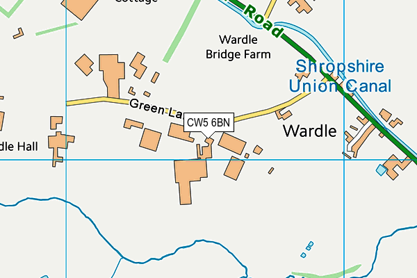 CW5 6BN map - OS VectorMap District (Ordnance Survey) CW5 6BN map - OS VectorMap District (Ordnance Survey)